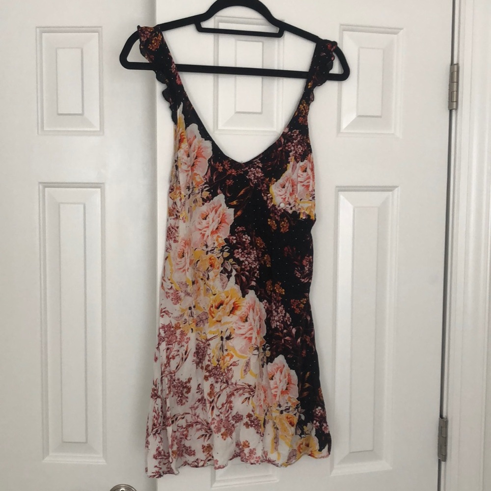 Free People floral slip dress